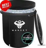 Portable Ice Bath Tub, 300L Inflatable Hot SPA, Cold Water Therapy
