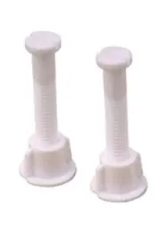 ProPlus 5/16 in. x 2-1/4 in. Bag Toilet Seat Bolts Plastic, White