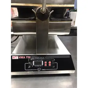 二手 華毅營業用 翻轉式單圓鬆餅機