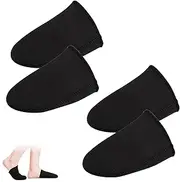 2 Pairs Toe Warmers, Portable Toe WarmersNeoprene Thermal, Toe Covers Caps Boots Sleeves, Toe Cuffs Socks Topper Line, Thermal Foot Warmers, for Cycling, Running, Hiking and Ice Baths