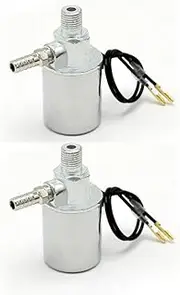 2Pack Solenoid Valve for Train Horn Air Tank Compressor 1/4" Air Tube 12V 200PSI