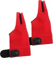 [Healeved] 1 Pair 3 Three Finger Snooker Gloves Breathable Non Slip Design for Enhanced Grip and Stability for Billiard and Pool Games Elegant Appearance for Any Setting