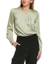 Elie Tahari The Bethany Silk-Blend Blouse