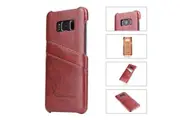 For Samsung Galaxy S8 Case,Stylish Deluxe Durable Protective Leather Cover,Brown