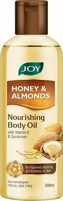 Joy Honey Almonds Nourishing Body Oil With Vitamin E & Sunscreen 200 ml