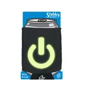 Power Button - Funny Novelty Stubby Holder With Base