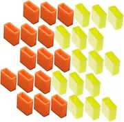SECFOU 40pcs USB Male Plug Dust Caps Silicone Protective Covers for Charging Cables Data Lines Durable Easy to Use for Home Office Travel Protection