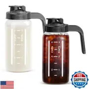 TIMIFTE Glass Pitcher with Lid, Water Jug High Borosilicate Glass, Mason Jar