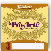 D'Addario Pro-Arte Violin String set 1/4 Scale, Medium Tension