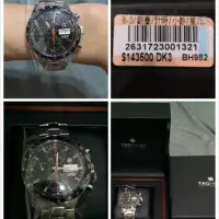 在飛比找蝦皮購物優惠-全新未戴，免稅店正品、豪雅、機械錶、TAG HEUER CV