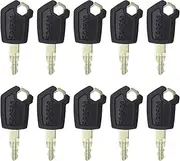 ECSiNG 10PCS Ignition Starter Keys 5P8500 Compatible with Caterpillar Equipment Backhoes Skidsteers Loaders Graders Excavators Dozers Haul Trucks