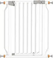 Safety Gate Heightening Extra Wide Stairs Baby Gate Adjustable Pet Gate Suitable for 68cm-160cm Wide, Size Customizable (Color : White, Size : Width 111-118cm)