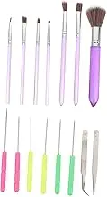 Mikinona 1 Set Cake Decorating Tools Food Grade Painting Brushes for Fondant Desserts Comfortable Grip DIY Baking Kit for Beginners Professionals