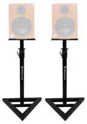(2) Rockville Adjustable Studio Monitor Speaker Stands For Rockville APM6C