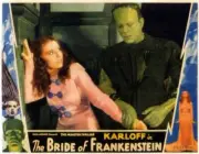 Bride Of Frankenstein Lobby Card Valerie Hobson Boris Karloff 19 Old Movie Photo