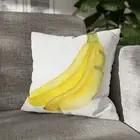 CUSHION COVER PILLOW CASE|WATERCOLOR BANANA FRUIT