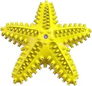 Pets Toys Molar Tooth Cleaner Non-Toxic Brushing Stick Starfish Chew Training Doggie Dental Care Toothbrush Pet Puppies cleaning expends energy grinding teeth (Color : Yellow)