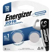 Energizer Ultimate Lithium CR2016 Battery - 2 Pack