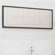 NNEVL Bathroom Mirror Grey 100x1.5x37 cm Chipboard