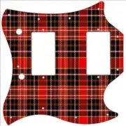 SG Standard Pickguard Custom Gibson Graphic Graphical Guitar Pick Guard Tartan 4