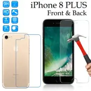 Tempered Glass screen protector for Apple iPhone 8 PLUS Front and Soft Back Film