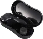 Yardenfun 1Set Electric Leather Shoe Polisher Kit Brush Heads for Shoe Care and Cleaning Portable Design for Go Use Black