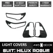Front Rear Tail Light Lamp Cover For Toyota Hilux Mk3 2020 2021 2022 SR5 ROGUE