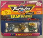 1989 Micro Machines SNAP BACKS #6 Gullwing Nissan Mondial NEW