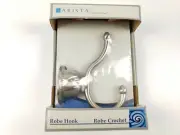 Arista Bath Products J-style Robe Towel Hook Satin Nickel