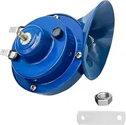 Augeny 300DB Super Loud Car Horn, 12V Waterproof Car Air Electric Snail Horn, Universal Accessories for Car, Motorcycle, Truck, Bike, Boat (Blue TZ-101, 1PCS)