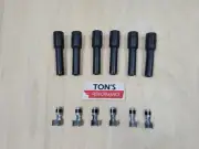 7-8mm 6 pack Straight Spark Plug Wire Boots With Terminals 180 degree USA kit