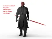 LEGO Darth Maul life size statue building instruction INSTRUCTION ONLY NO BRICKS