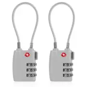 2Pcs Luggage Locks 3 Digit Combination Suitcase Lock Compact Padlock .t