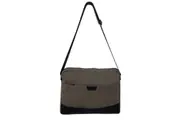 FIB Byron Canvas Laptop Messenger Bag Travel Shoulder Sling - Brown