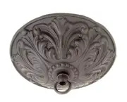 B&P Lamp Satin Black Ceiling Canopy, 5 1/2" Dia.
