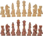 Large Wood Chess Pieces 4.3 Inch King Chess Pieces Only No Board