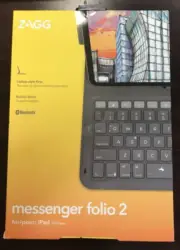 NEW SEALED ZAGG Messenger Folio 2 Bluetooth Keyboard Case 4/ Apple iPad 10th Gen
