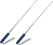 Parliky 2pcs Extendable Stainless Steel Flagpole Portable Handheld Guide Flag Holder for Teachers and Tour Groups Durable Design Lightweight for