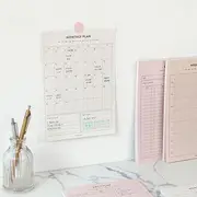 ''Paperian'' Series A5 Schedule Note Pad - (M) 01 Monthly - Ivory - One Size