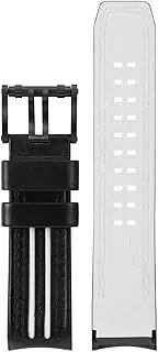 [Luminox] Men's Tony Kanaan Series Black & White Leather Strap Stainless Steel Buckle Watch Band
