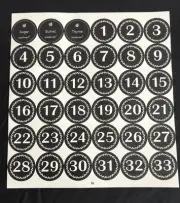 New 180 Spice Jar Labels/Stickers