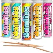 Xero Picks - Infused Flavored Toothpicks for Long Lasting Fresh Breath - Variety Packs (Candies, 5 Pack)