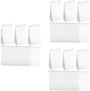 3sets Travel Barf Bag Litter Bags Trash Bags Carsickness Vomit Bag Travel Emesis Bags Vomit Bags for Car Multi-use Car Trash Garbage Bag Multi-use Trash Bag White Paper 60pcs*3