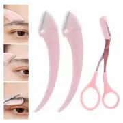 3Pcs Ladies Pro Eyebrow Trimmer Comb Eyelash Hair Scissors Cutter Remover Tool