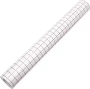 JEWEDECO Vinyl Transfer Paper Red Grid Heat Transfer Tape 30.5x5m Roll Tear-Resistant Easy to Peel Position for Machines