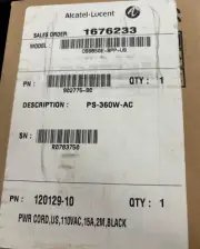 Alcatel-Lucent PS-360W-AC OS6850E-BPP-US 902775-90 Power Supply