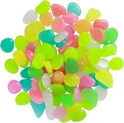 MERRYHAPY Artificial Glowing Fish Tank Decor Cobblestone Pebble Stones for Landscaping