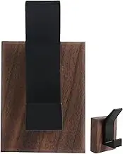 Wooden Hooks for Wall - Heavy Wall Hooks, Walnut Milk Rack | Minimalist Wooden Coat Hook for Entryway, Towel Organizer, Decorative Clothes Hanger for Bedroom L