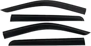 Windows Visor 4PCS Black Window Deflector Shiled Fit for Mitsubishi L200 Triton 2023 2024 2025 Car Window Visor Sun Shield Rain Guard Rainproof