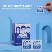 100x Lens Anti Fog Wipes Disposable Lens Wiping Paper For Screen Rearview C7B4~